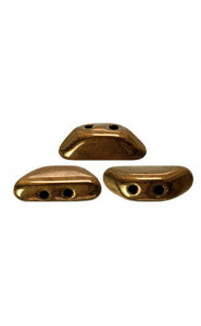 Les perles par Puca® Tinos beads Dark Gold Bronze 23980/14485